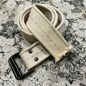 Beige Canvas Belt with Buckle (free with any purchase)